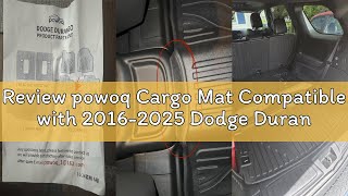 Review powoq Cargo Mat Compatible with 2016-2025 Dodge Durango 6&7 Seats Trunk Mat 3rd Backrest Mat