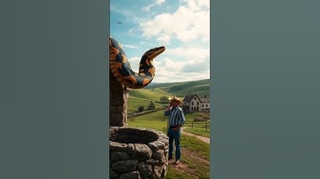 😳🐍 Big Python #python #shorts #ai #animals #anaconda #snake #ai