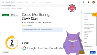 Cloud Monitoring: Qwik Start | #2024 | #GSP089 |#qwiklabs