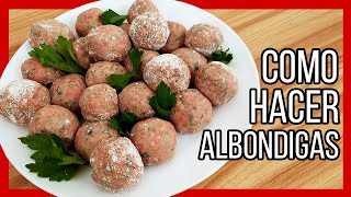 Albóndigas Receta ▷ Cómo Hacer Albóndigas de Carne Caseras