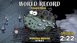 How To Rush Toadstool In Day 1 As Winona Bridge Strat, Unseeded Wr - Dont Starve Together Dst