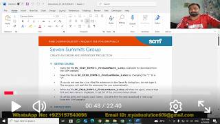 Shelly Cashman Excel 2019  Module 3 End of Module Project 1 | Seven Summits Group