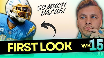 NFL DFS WEEK 15: First Look [Potential Core Plays, Great Values, and Lineup Process]