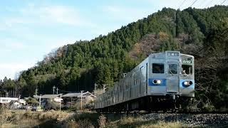 秩父鉄道・晩秋のカーブをゆく・5000系