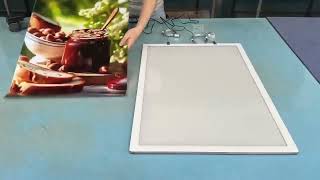 Led Magnetic Acrylic Slim Light Box For Store Sign Display With Crystal Photo Frame