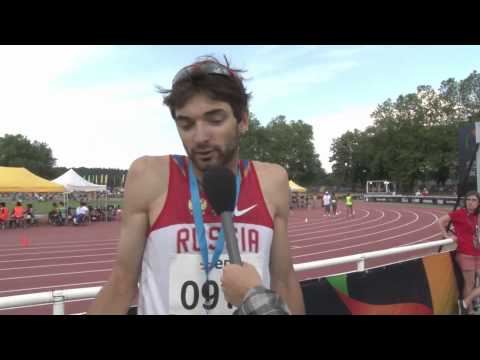 Interview: Egor Sharov men's 800m T12 final - 2013 IPC Athletics World
Championships Lyon
