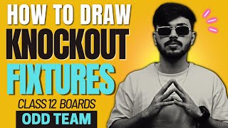 How to Draw Fixtures for Knockout Tournament | ODD Teams Physical Education | Unit 1 PE Class 12 🔥