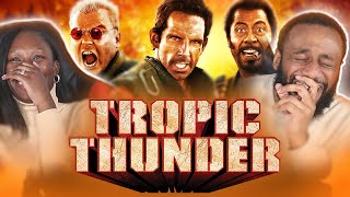 OUR FIRST TIME WATCHING THE FUNNIEST COMEDY MOVIE OF ALL TIME TROPIC THUNDER....
