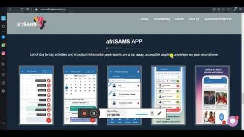 Student attendance module in afriSAMS School ERP