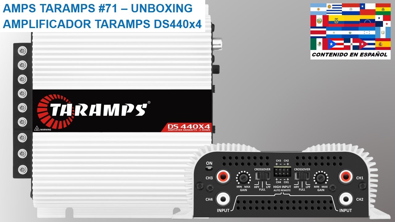 AMPS TARAMPS #71 - UNBOXING AMPLIFICADOR TARAMPS DS440X4 NUEVO