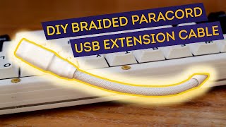 DIY Heat-Shrink Paracord Techflex USB Cable | Handwired Mechanical Keyboard Modification