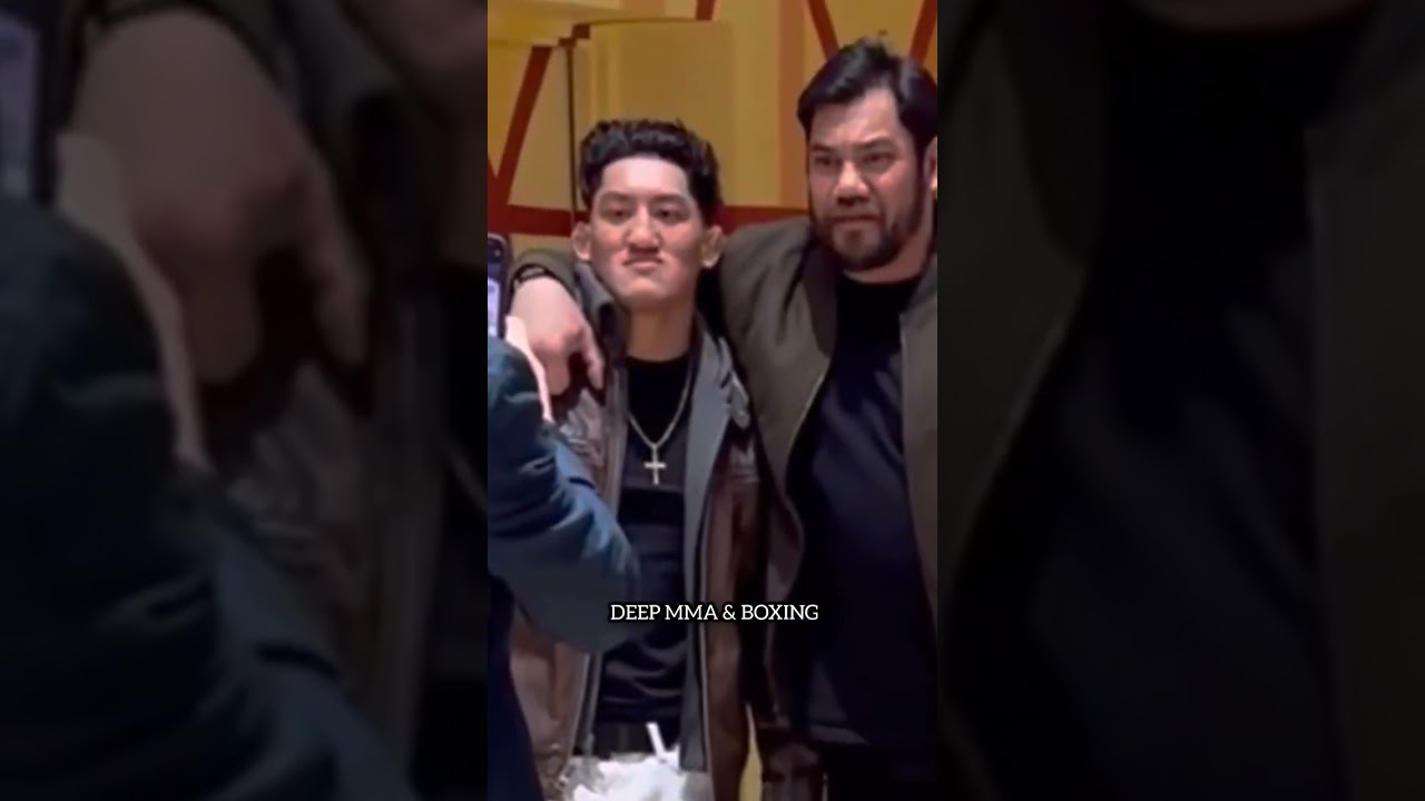 Brandon Moreno pushes guy taking a pic with Raul Rosas Jr 