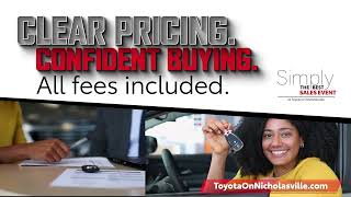 Toyota on Nicholasville - Simply The Best Sales Event