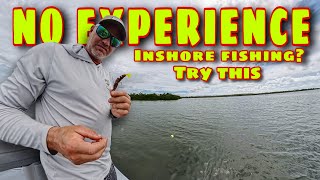BEGINNER SALT WATER FISHING cheat code | TOURIST RIG IN THE FLATS | NO LIVE BAIT NEEDED