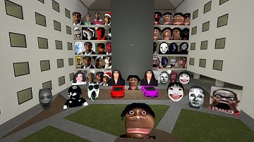 POV FUNNY FACE AUUGHH AND UNLIMITED CRAZY BOTS FUN! #gmod #nextbots