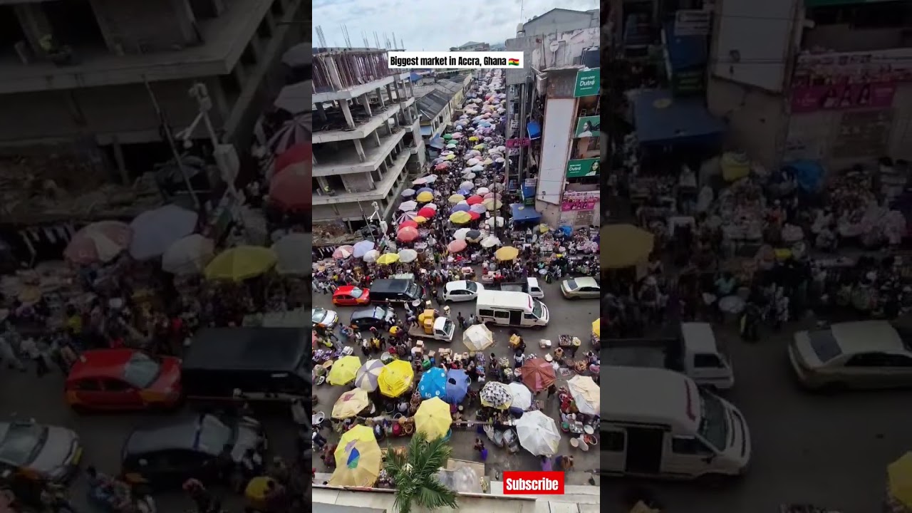 Busy day in Makola market, Accra Ghana 🇬🇭 