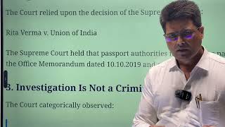 Passport Cannot Be Denied Merely Due to Pending FIRs; WhatsApp 7080909786