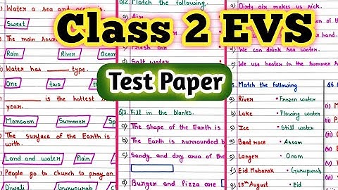Class 2 EVS Worksheet| Class 2 EVS| EVS Worksheet for Class 2 @PeehuandRudraCorner