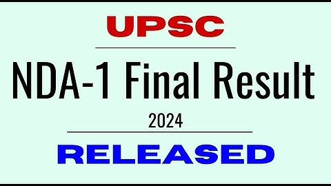 NDA 1 2024 Final Merit List is Out! 🎉🤩 | NDA Final Result🔥| NDA Result 2024