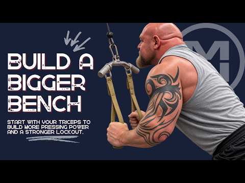 Video thumbnail: Best Tricep Exercises to Build a BIG Bench Press | Matt Wenning