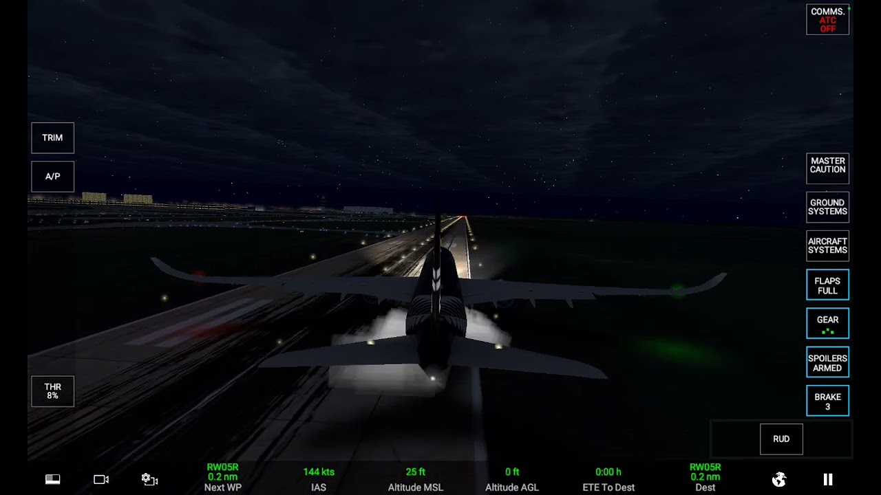 Landing at Auckland (NZAA) 