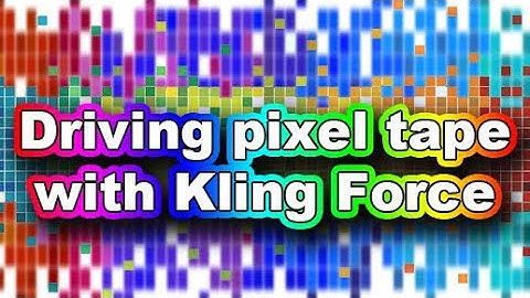KlingNet - Wiring Pixel tape to Arkaos Kling Force LED