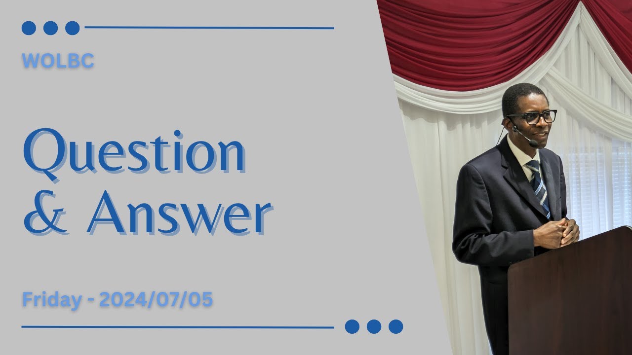 Question & Answer - Bro. John - YouTube