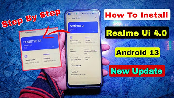 Realme Ui 4.0 Update install | How to install Realme Ui 4.0 | Realme Android 13 Update install Trick