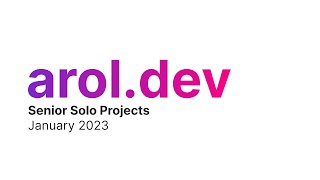 Senior Solo Projects (January 2023) screenshot 5