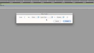 Creating Audio Tracks in Pro Tools
