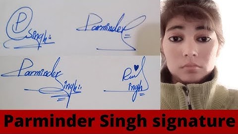 How make parminder Singh impressive signature#name signature with arooj
