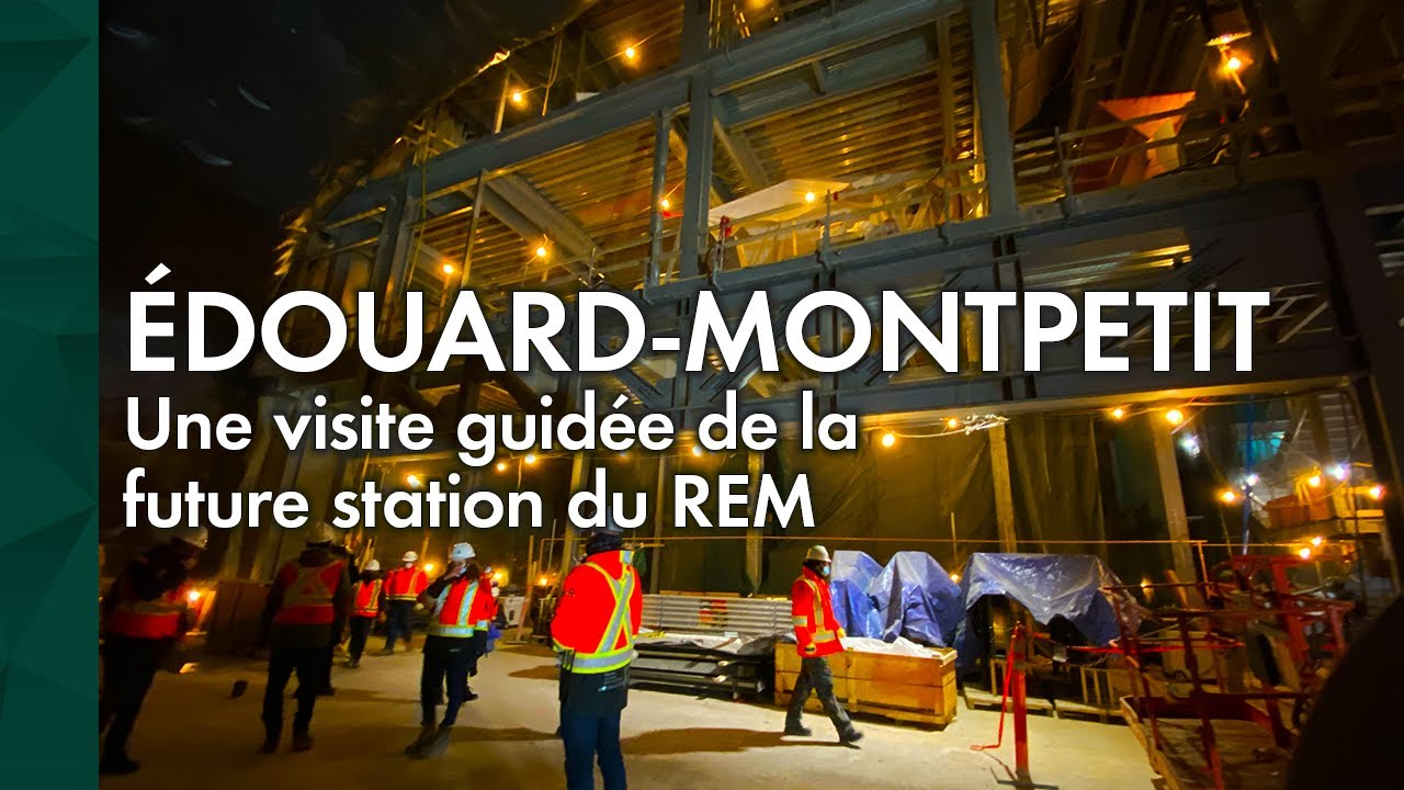 Édouard-Montpetit : Une visite guidée de la future station du REM