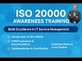 ISO 20000 Awareness Training Course - Episode 3: IT Service Management System SMS