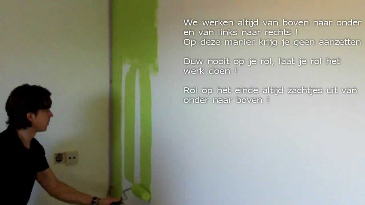 Hoe geef je je muur een nieuw laagje verf ? youtube Hoe verf je een muur