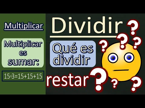 Video: ¿Qué significa dividido en matemáticas?