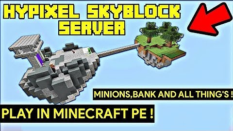 Hypixel Like Skyblock Server For Mcpe 1.18  Prince network Skyblock Server#1 l tzgamerking