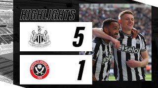 Video highlights for Newcastle 5-1 Sheffield United