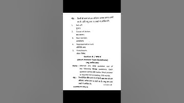 CCS University LLB Sem 5 th Drafting of pleading and conveyancing (K-5005) Dec 2021