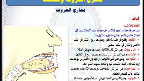 الوحدة الخامسة (فوائد) - مقرر مهارات تلاوة القرآن الكريم