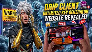 FREE DRIP CLIENT UNLIMITED KEY 🔐🤯 GENERATOR WEBSITE REVEALED UPDATE 3.4 🤖 100% WORKING✅ MAIN ID SAFE