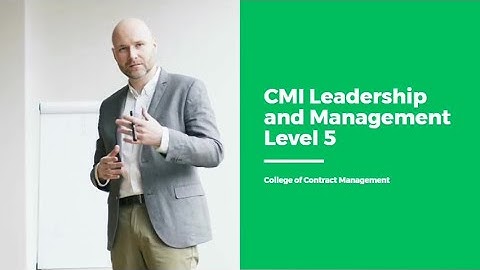 CMI Level 5 Leadership and Management
