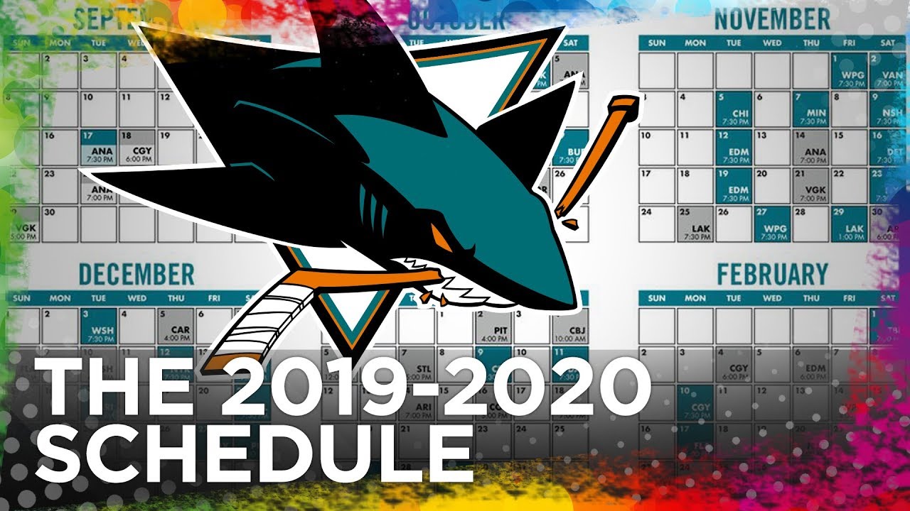 Sharks Schedule Analysis (20192020) YouTube