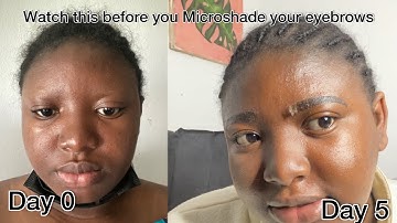 Healing Process Day by Day After Microshading my Eyebrows |Lifestyle by Kam