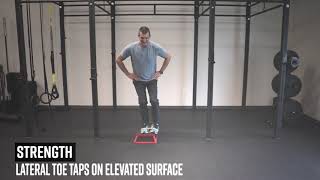 Lateral Toe Taps on Elevated Surface