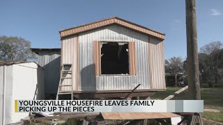 Youngsville family devastated as fire destroys their home