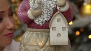 Jim Shore Rivers End Collection Oversized Santa Figurine on QVC