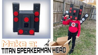 How to make a titan speakerman head costume #skibiditoilet #titanspeakerman