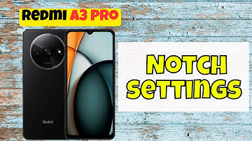 How to Hide Notch or change Notch style || Notch settings Redmi A3 Pro #redmi