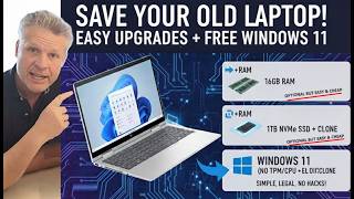 EASY NEW WAY! Upgrade OLD Unsupported Laptop To Windows 11 - No TPU & Old CPU