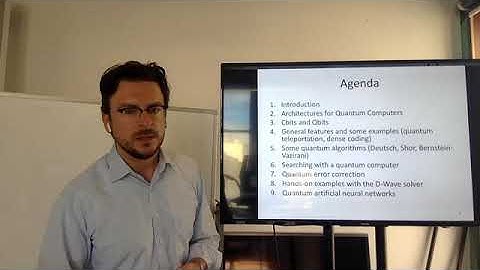 Quantum Computing Fundamentals - Lecture 1 2020